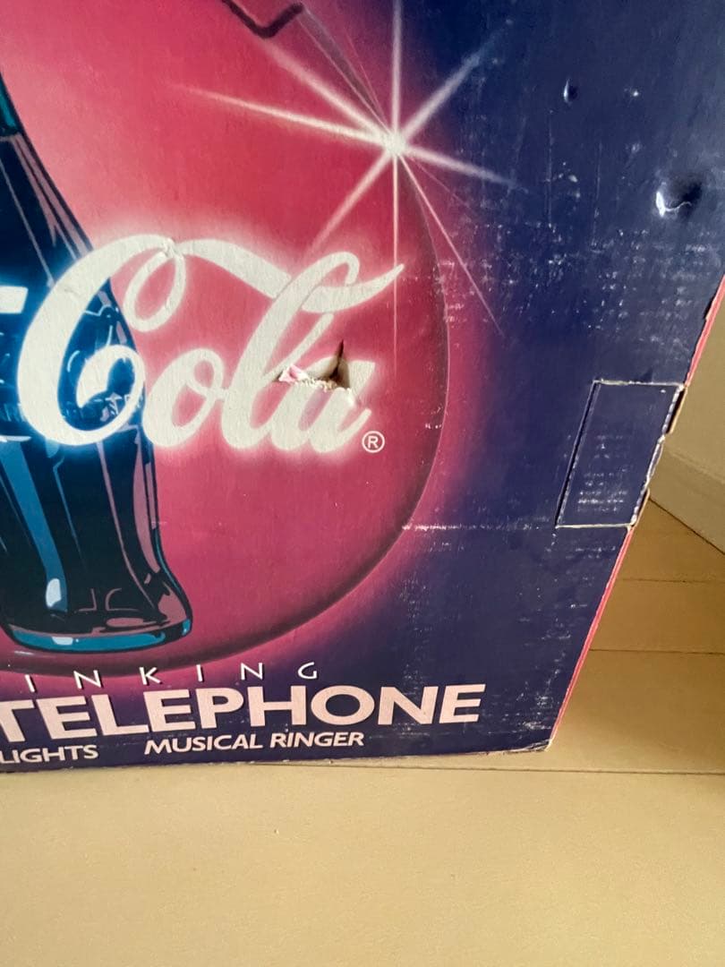 Coca-Cola ネオンディスクフォン 箱付き 稼動品