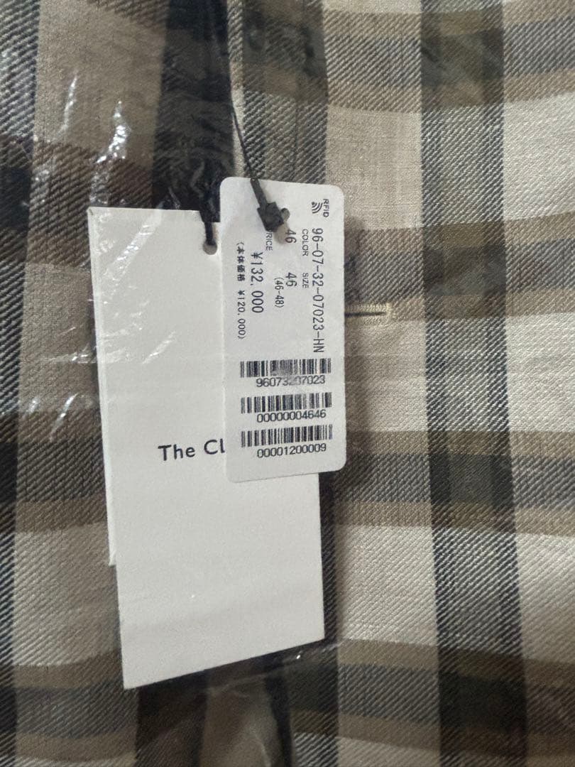 ★タグ付き未使用新品★The CLASIK 46チェック ジャケット ブレザー