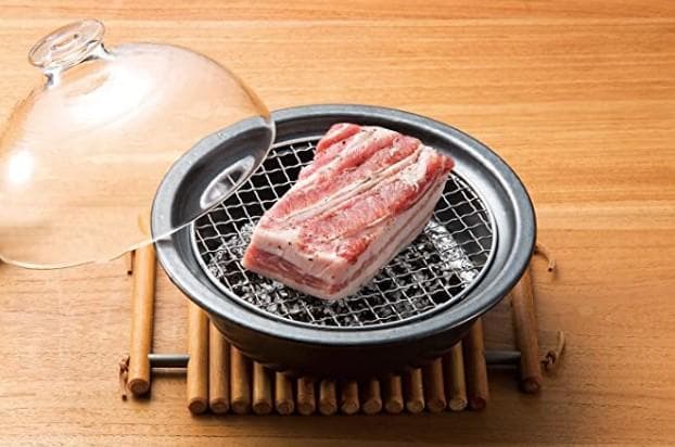 アデリア 土鍋 万古焼 燻製ができる鍋 グラスドームクッカー