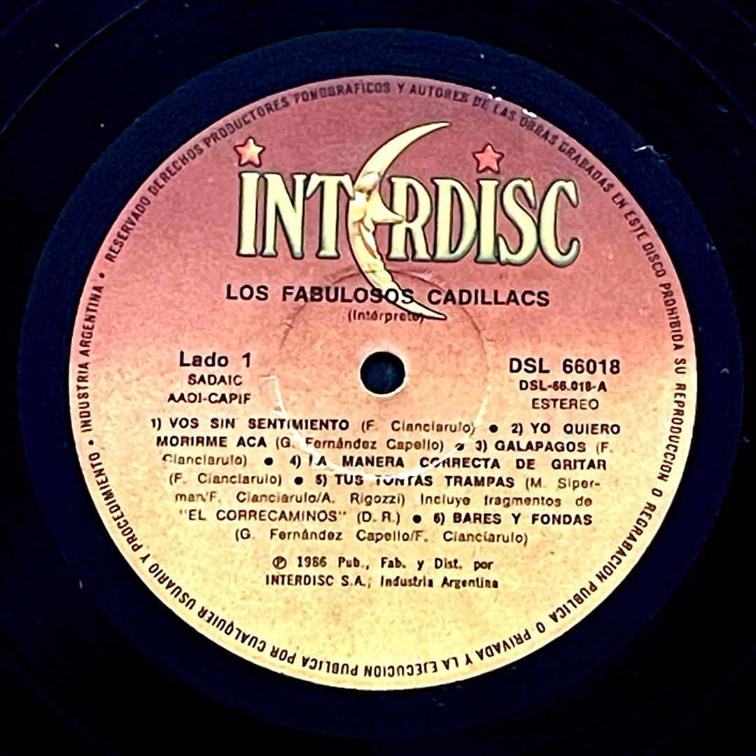 LP Los Fabulosos Cadillacs/Bares オリジナル盤