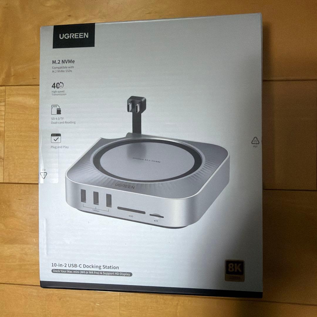 Macmini M4 + UGREEN 12in1 ドッキングステーション
