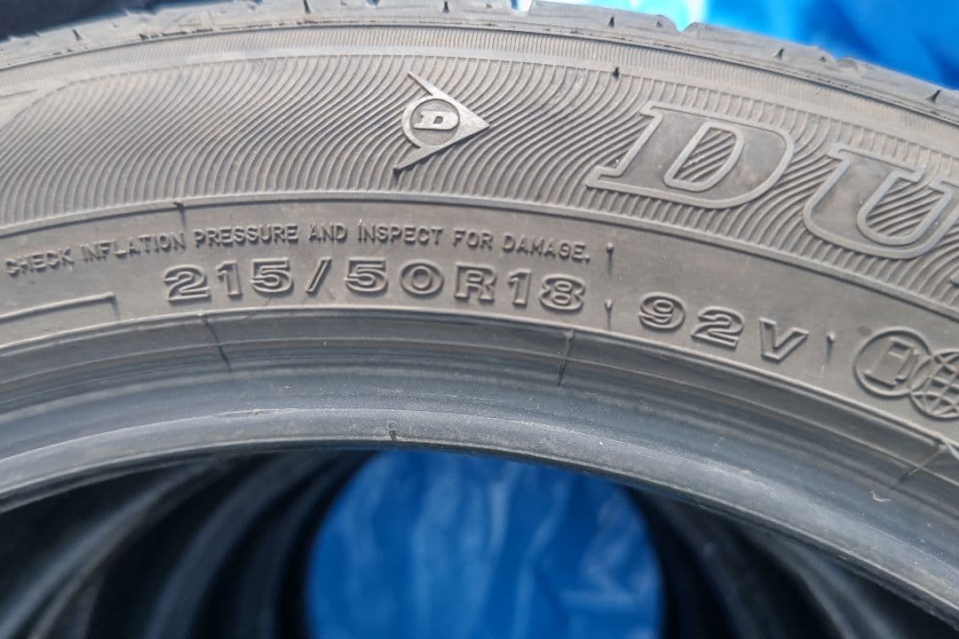 215/50R18 ダンロップ　エナセーブEC300+　タイヤのみ4本セット