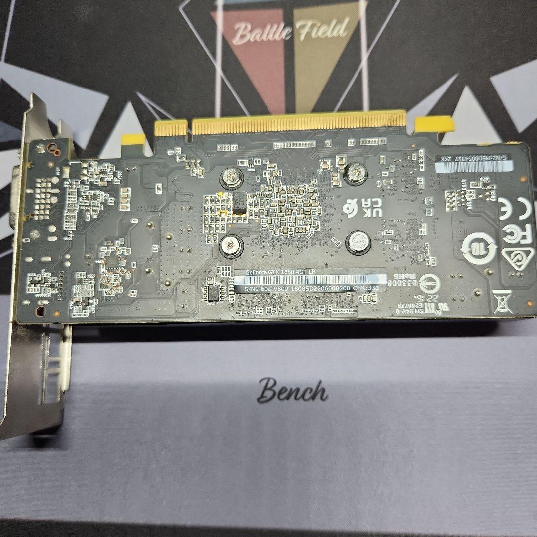 MSI GeForce GTX 1650 4GT LP 動作確認済み