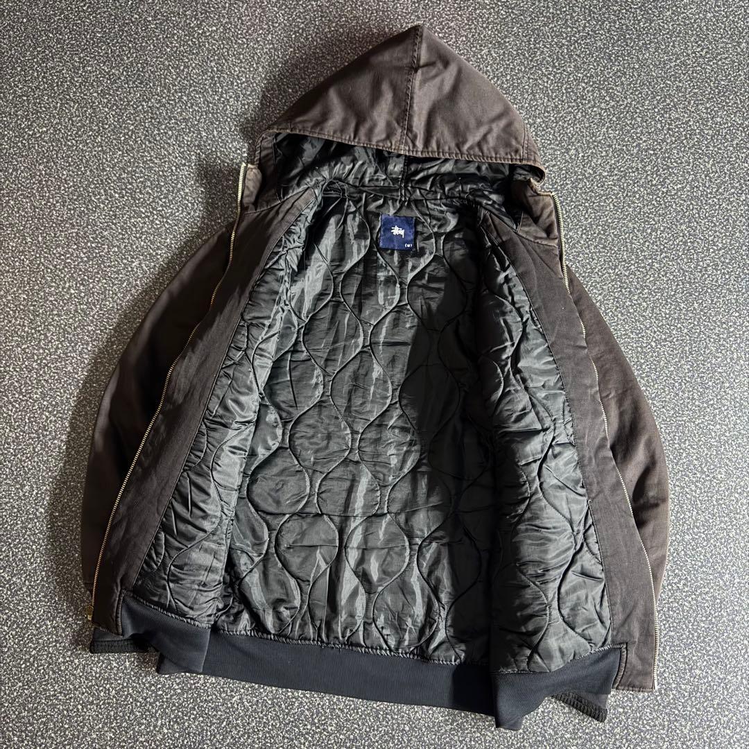 90s〜00s old stussy puff hoodie USA