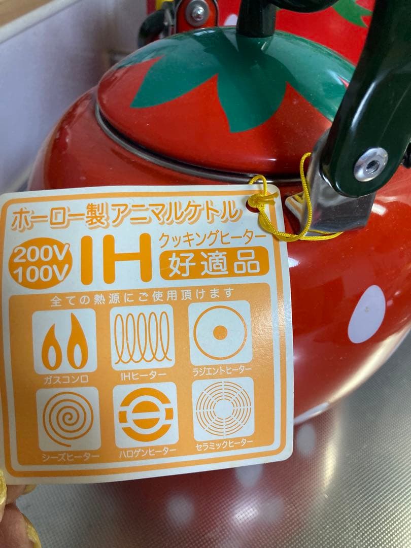 ニコ⭐︎ホーロー製ケトル　いちご　レトロ　超レア　レトロポップ
