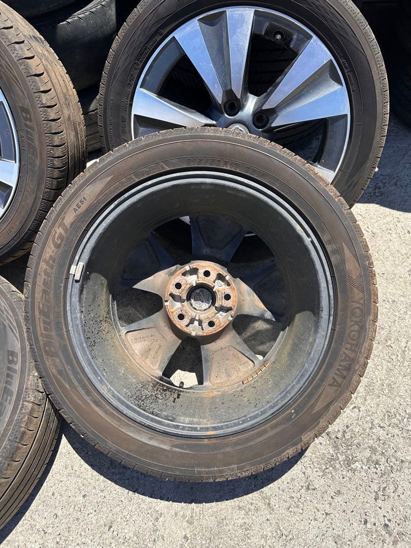 日産　リーフ純正ホイール　タイヤセット　4本215/50R17