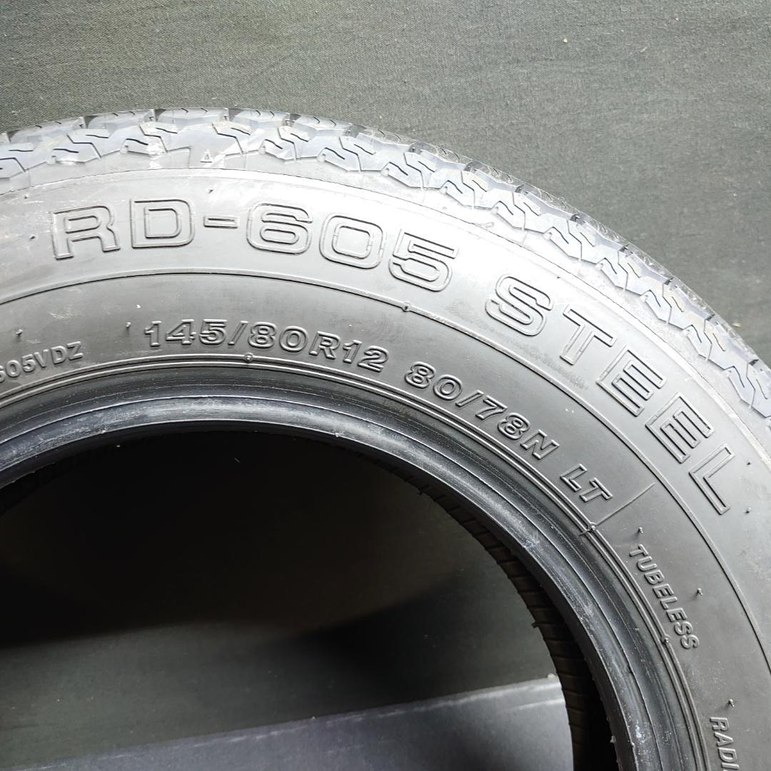 2022年 ブリヂストン RD605 145/80R12 80/78 LT 4本