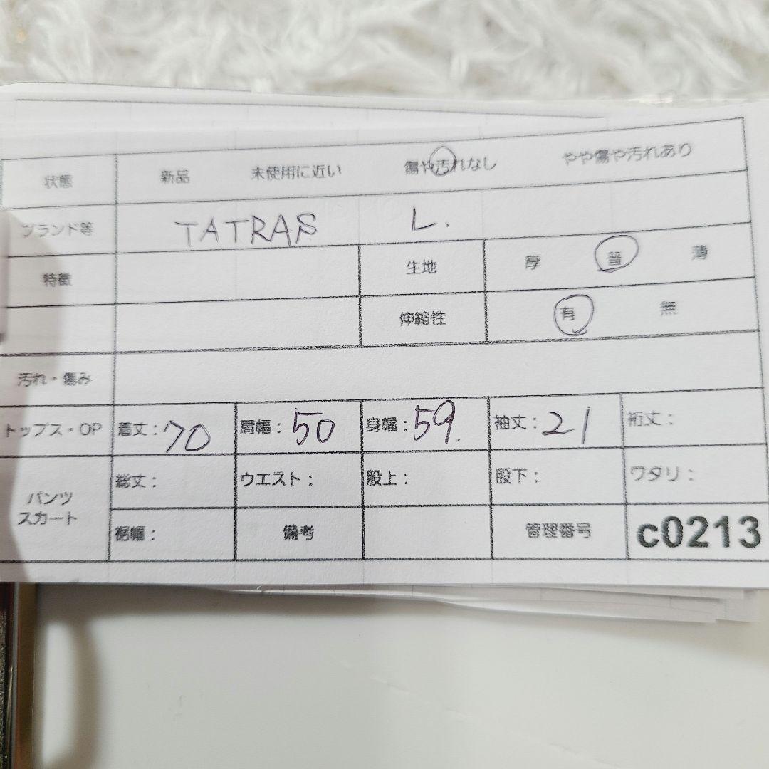 未使用級 訳あり タトラス ミラノ 半袖Tシャツ 袖刺繍ロゴ ビックサイズ