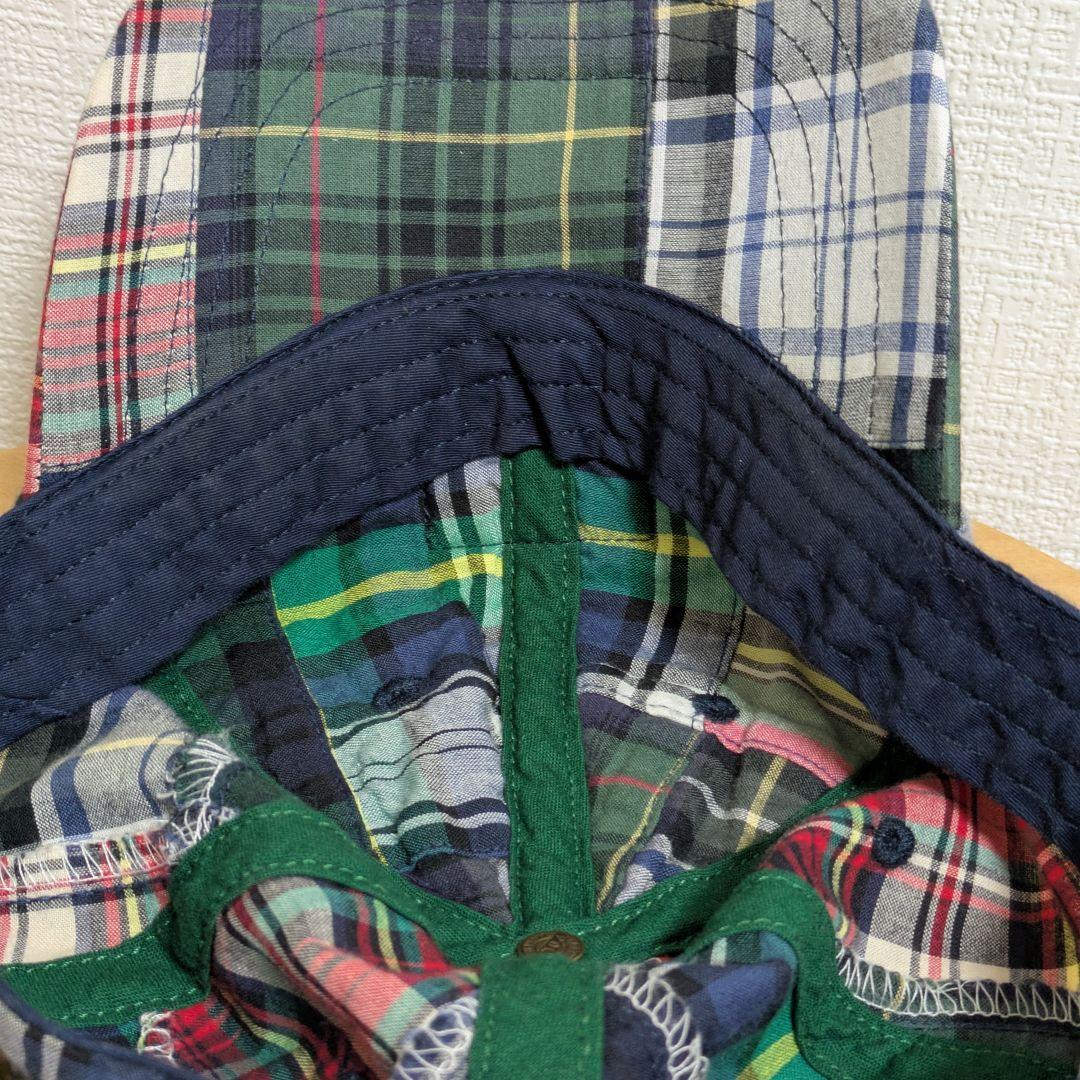 POLO RALPHLAUREN マドラスチェックパッチワークキャップ