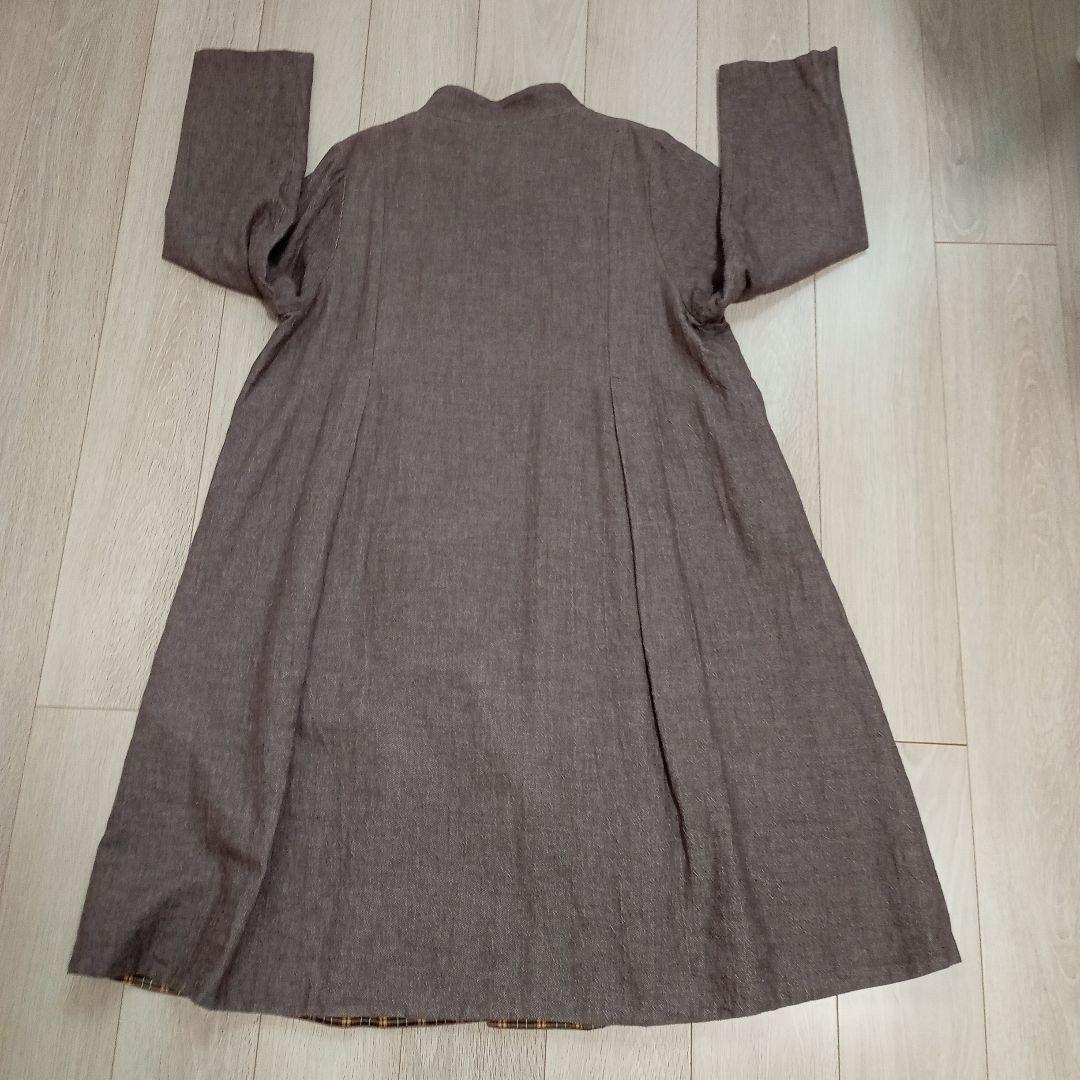お値下げしました。美品です。コットンハウスAyaバンドカラータックコート