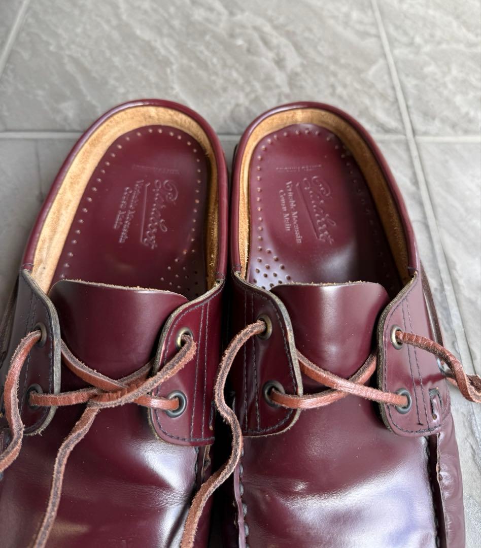 ＜Paraboot＞ シャイニー スリッパ　BARBADE/MARINE