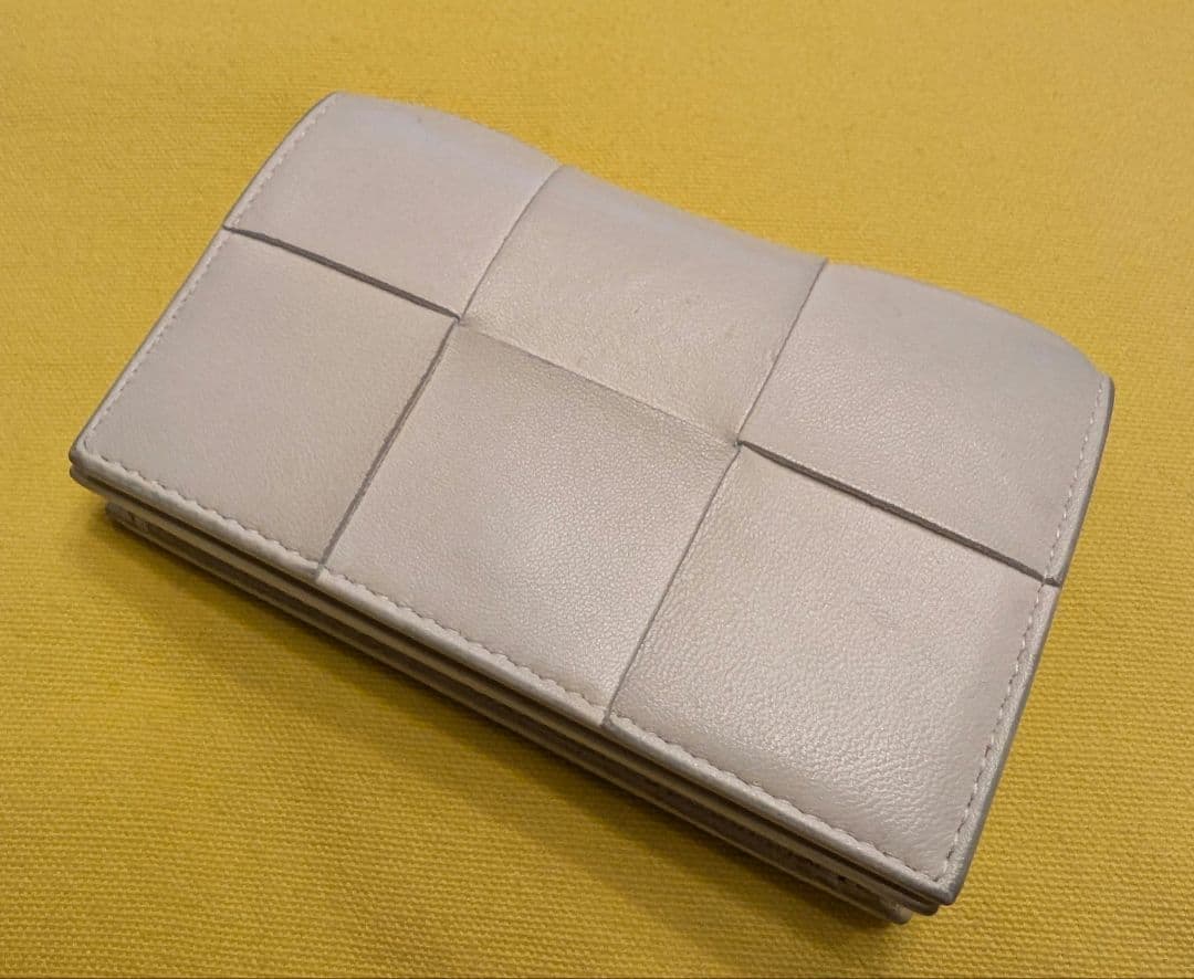 Bottega Veneta カセット ビジネス カードケース ホワイト