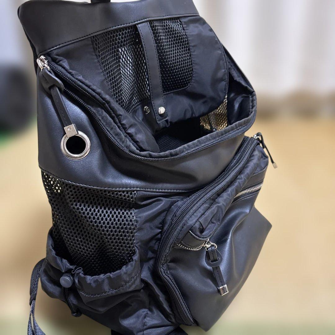 CITYDOG メッシュパネル ブラックリュック