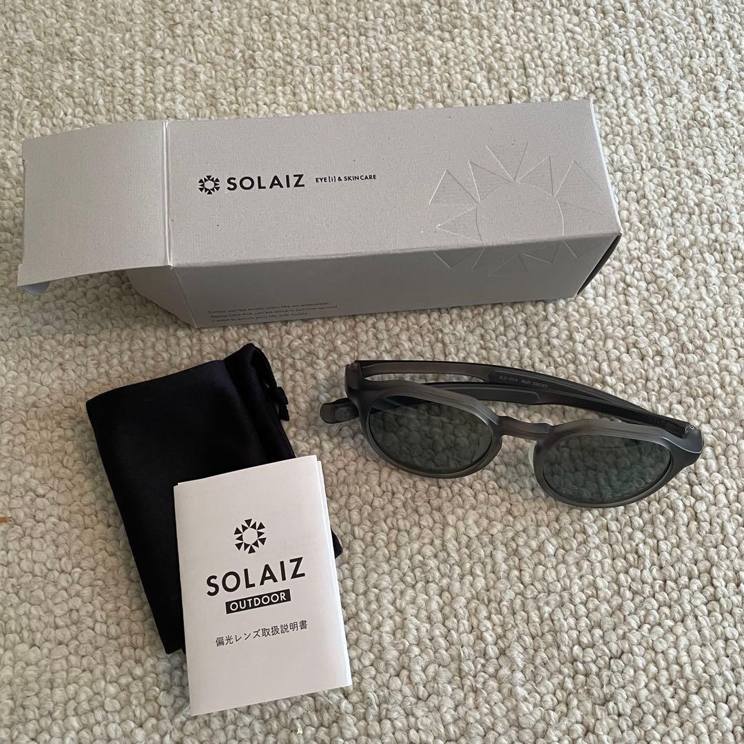 SOLAIZ OUTDOOR 偏光サングラス グレー　SLD-004