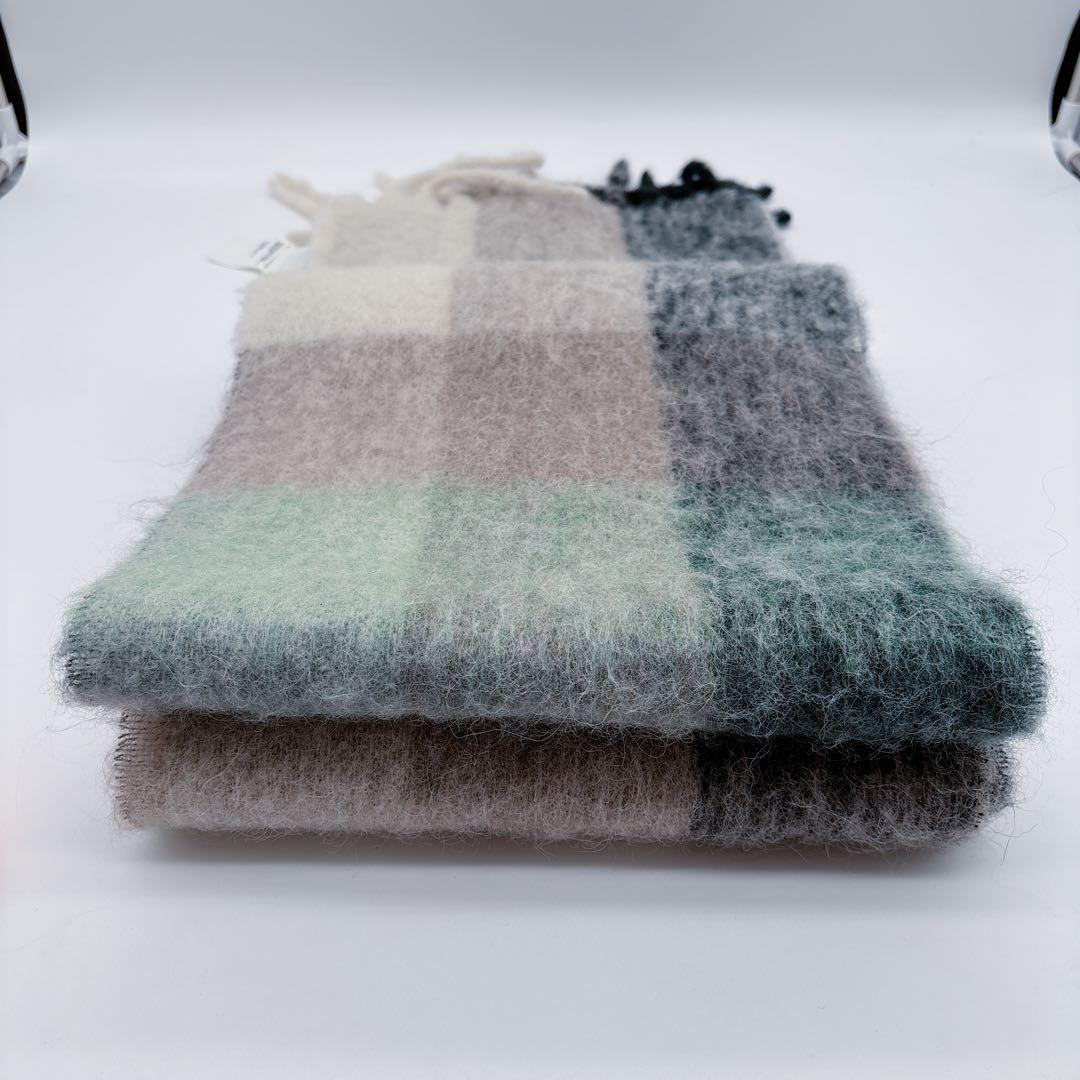 ほぼ使用感なし♡Acne Studios モヘアチェックスカーフ　マフラー