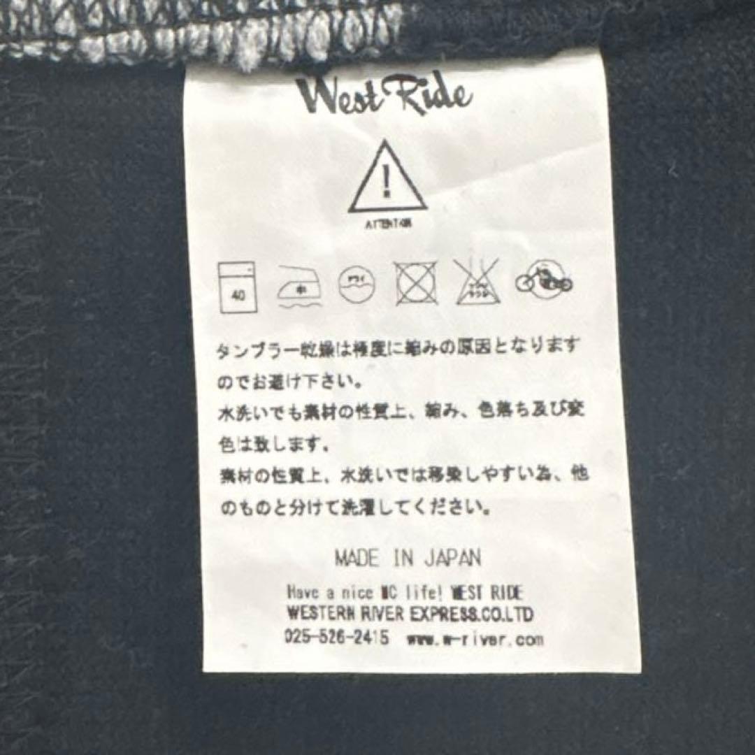 【未使用に近い】ウエストライド ボーダーパンツ BLK×GRY 30インチ