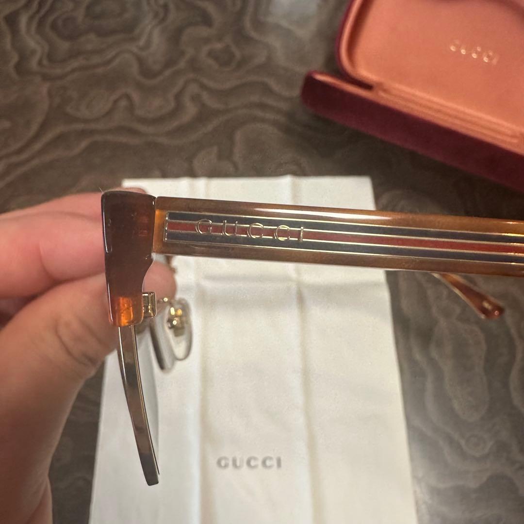 GUCCI ブラウン サングラス ケース付き