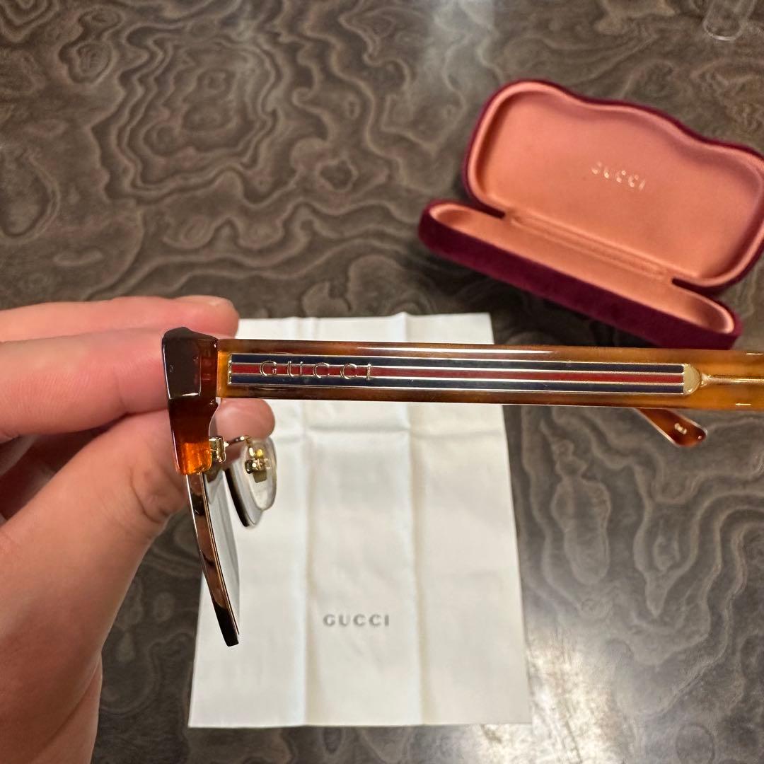 GUCCI ブラウン サングラス ケース付き