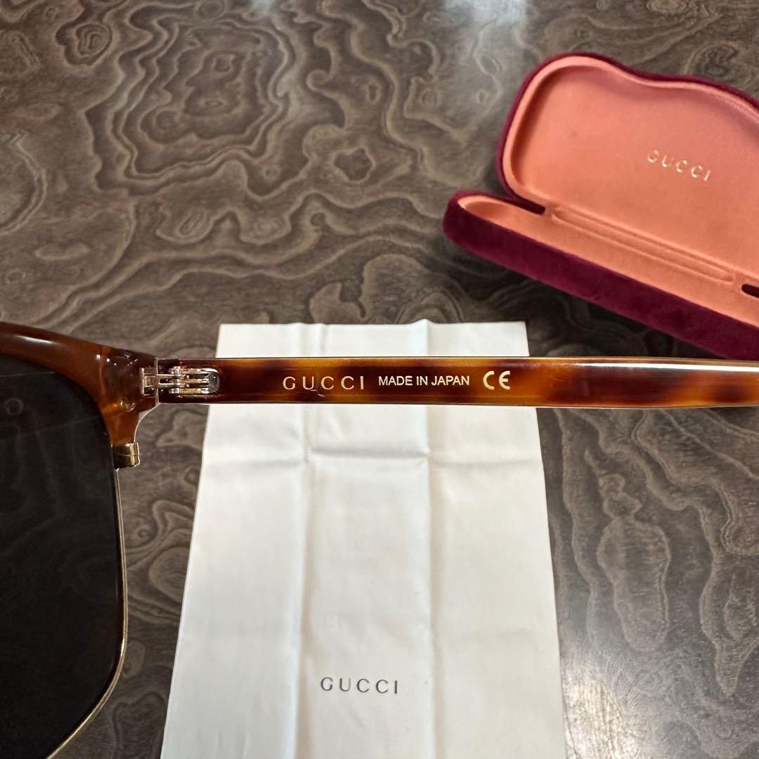 GUCCI ブラウン サングラス ケース付き