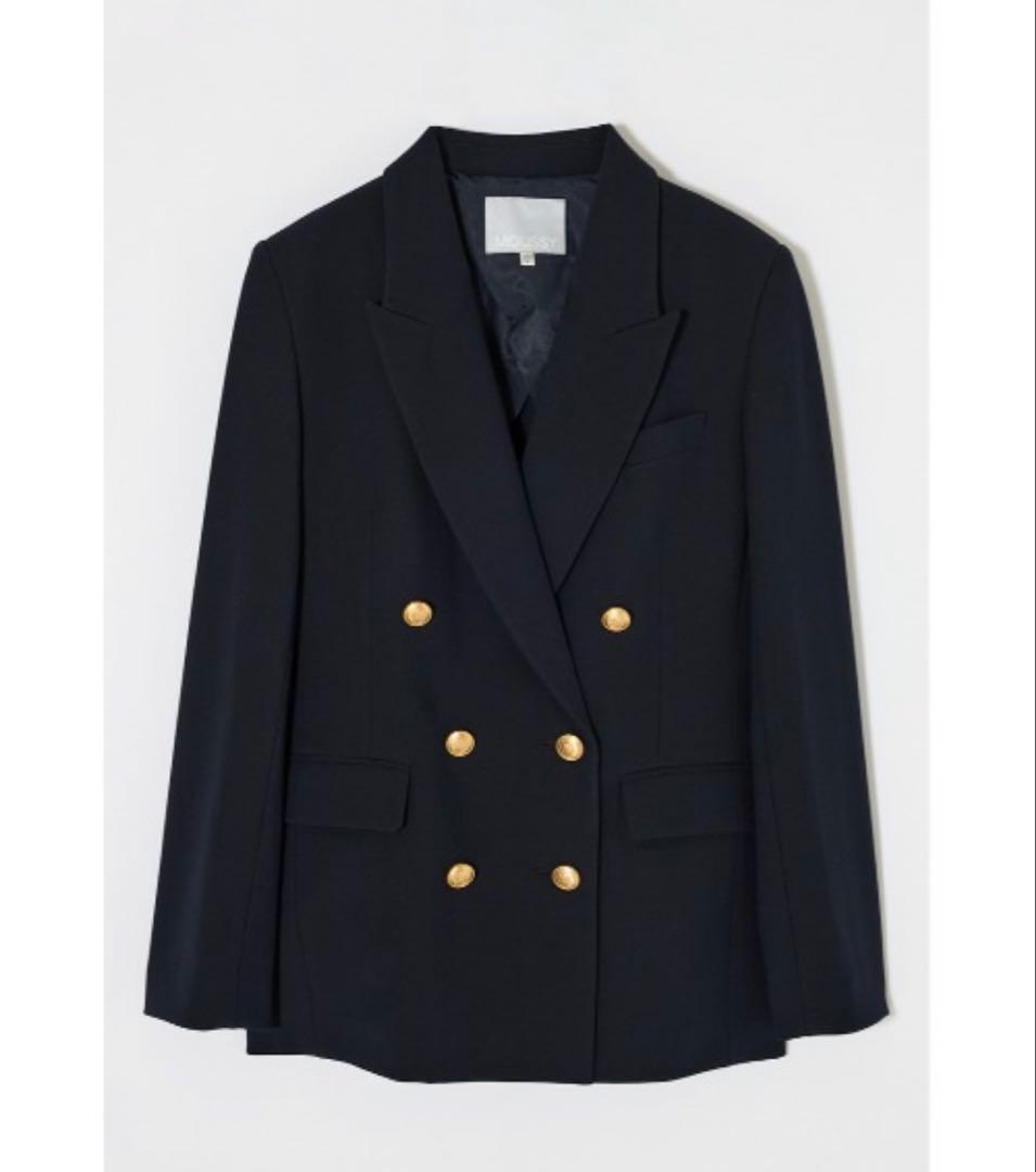 新品　新作　moussy DOUBLE BREASTED ジャケット　ネイビー1