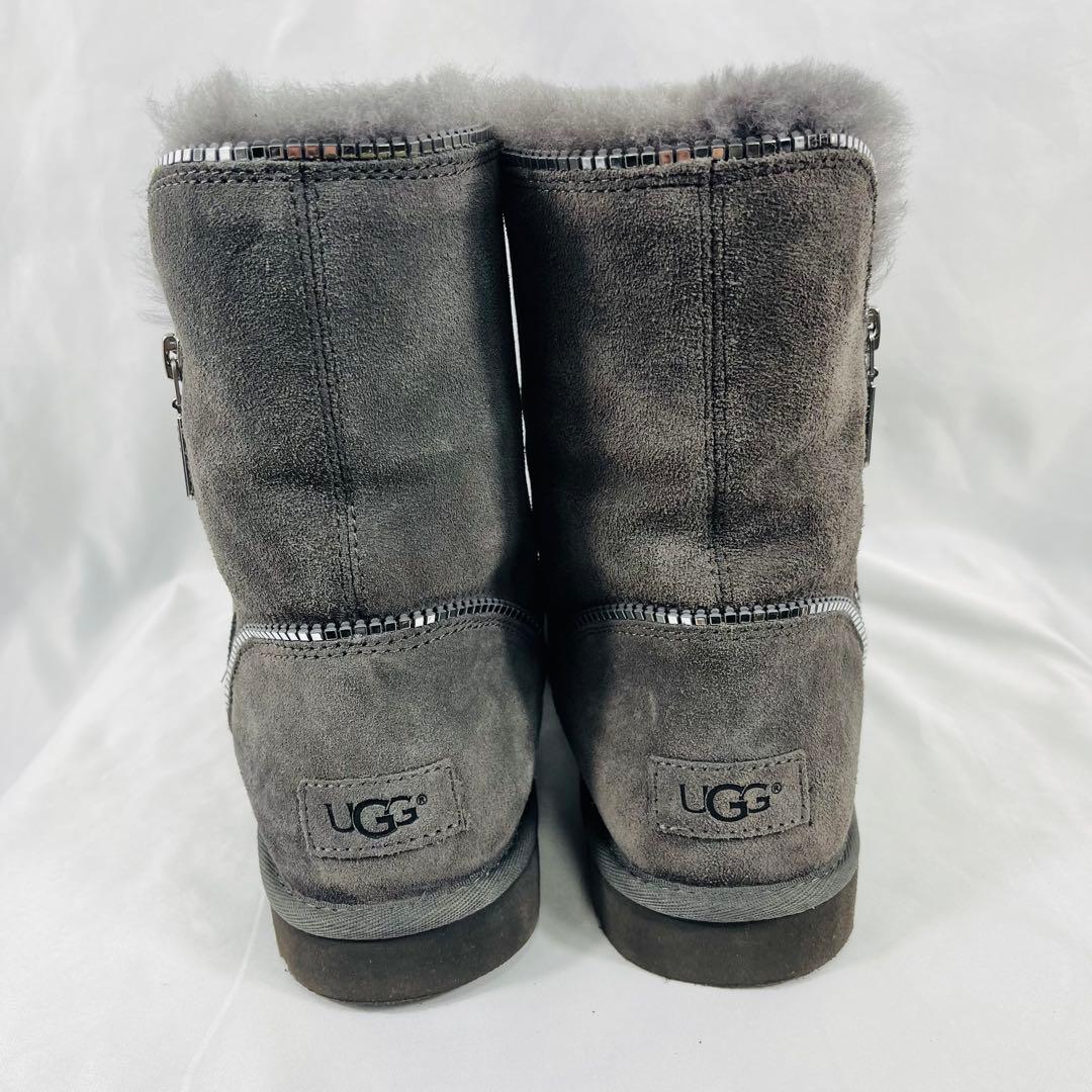 【美品】UGG FLORENCE フローレンス ジップデザインムートンブーツ