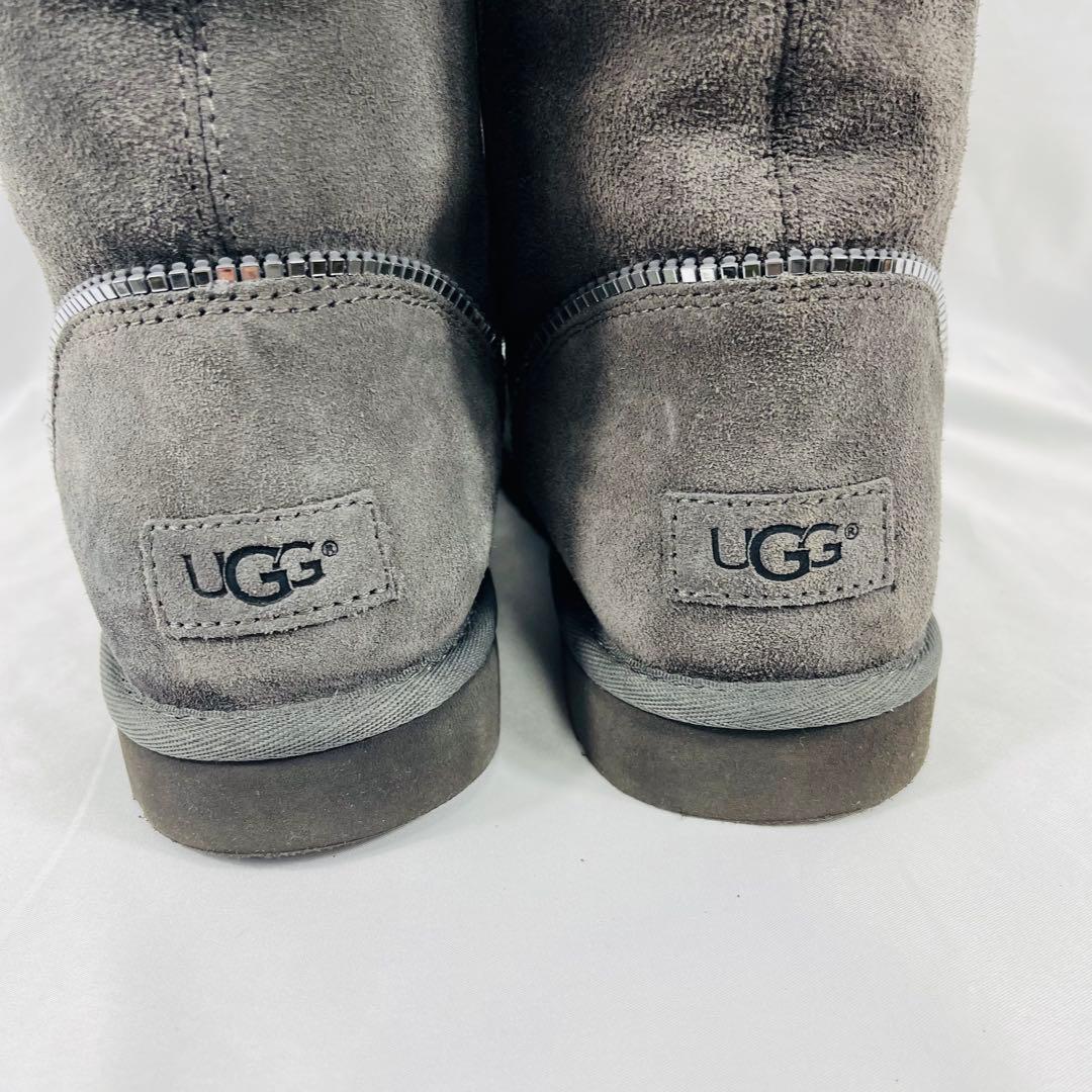 【美品】UGG FLORENCE フローレンス ジップデザインムートンブーツ