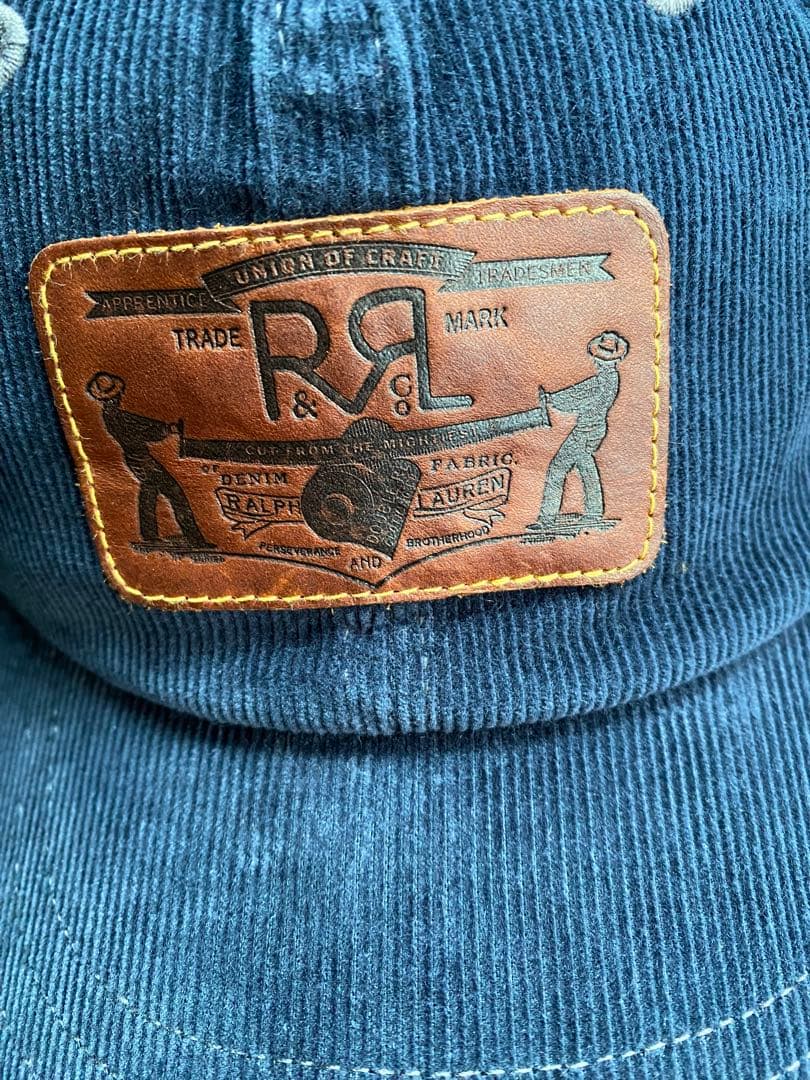 新品タグ付き RRL corduroy cap ダブルアールエル ネイビー