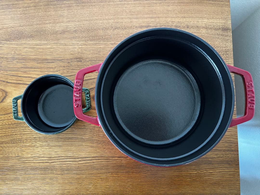 LA COCOTTE STAUB 鍋セット 赤 緑
