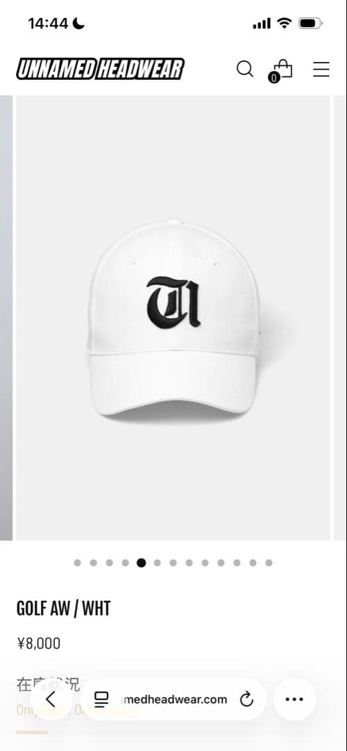 UNNAMED HEADWEAR GOLF AW / WHT キャップ　ホワイト
