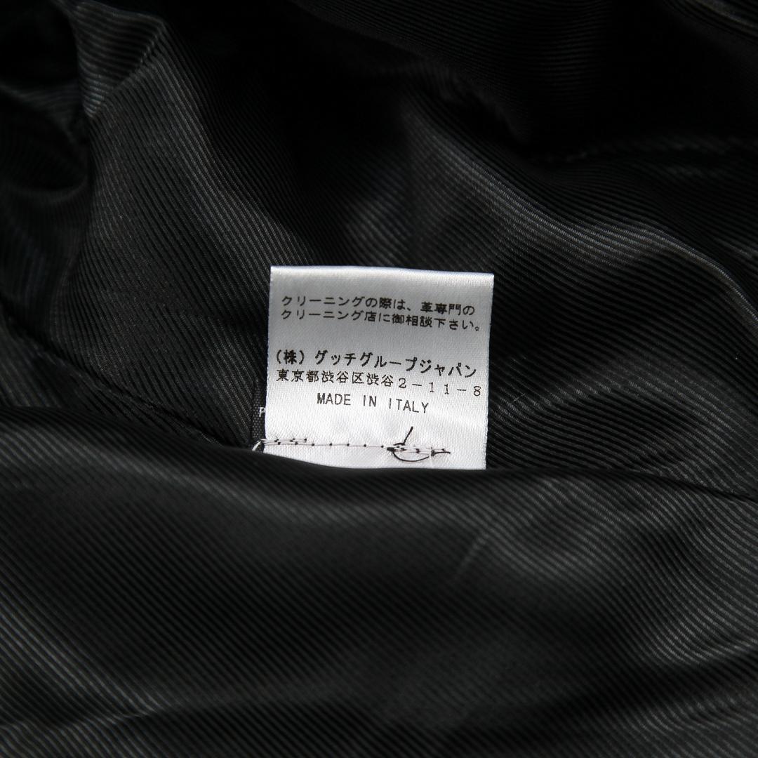 希少 GUCCI イタリア製 ラムレザー 2ボタン テーラードジャケット 44