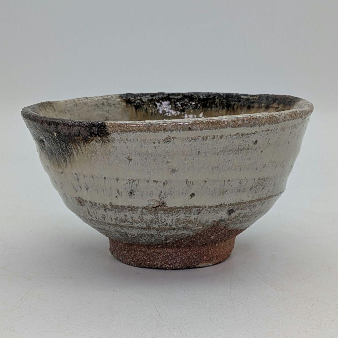 唐津焼 茶盌 四方桟共箱？共布？付き 抹茶碗 抹茶茶碗 茶道具 茶器 食器 在銘