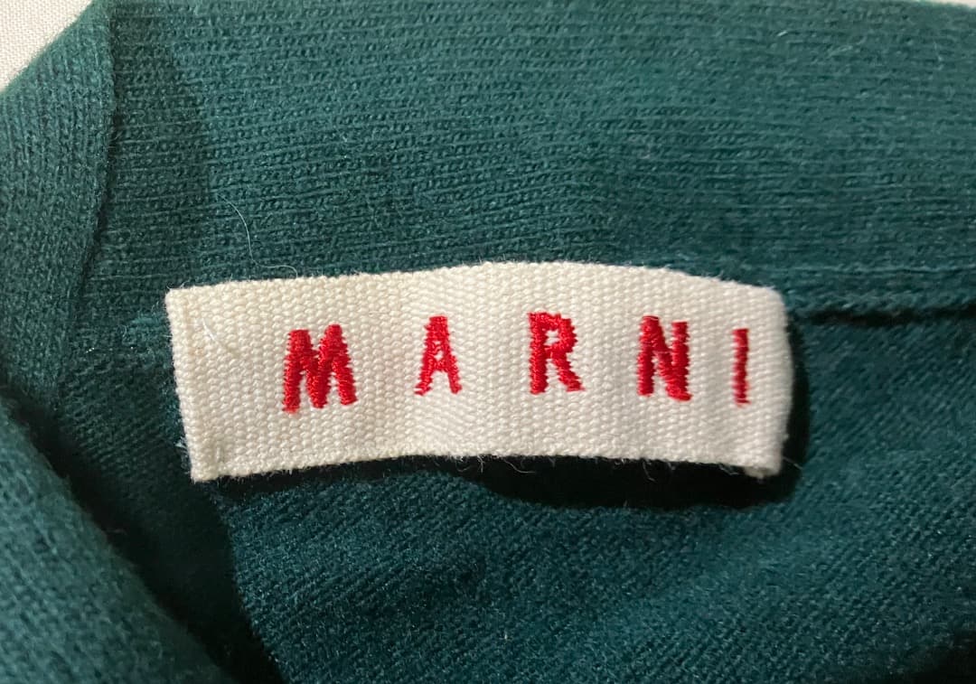 MARNI グリーン カーディガン