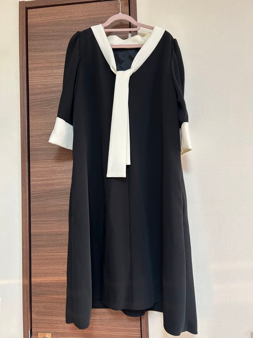 CELFORD ボウタイAラインワンピース　サイズ36