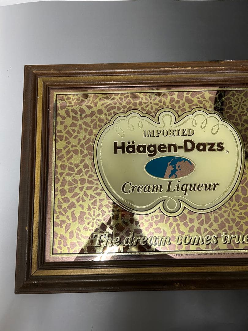 #153 Haagen-Dazs ハーゲンダッツ パブミラー ビンテージ 鏡
