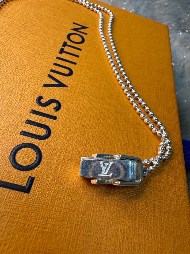 【美品】 LOUIS VUITTON ルイヴィトン ネックレス モノグラム タグ