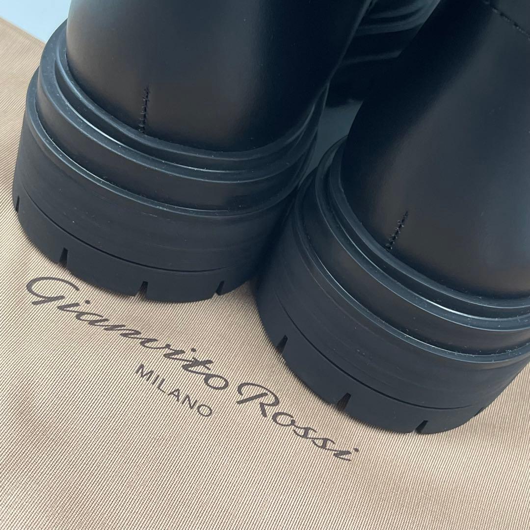 Gianvito Rossi Thurso ニット＆レザー ブーツ