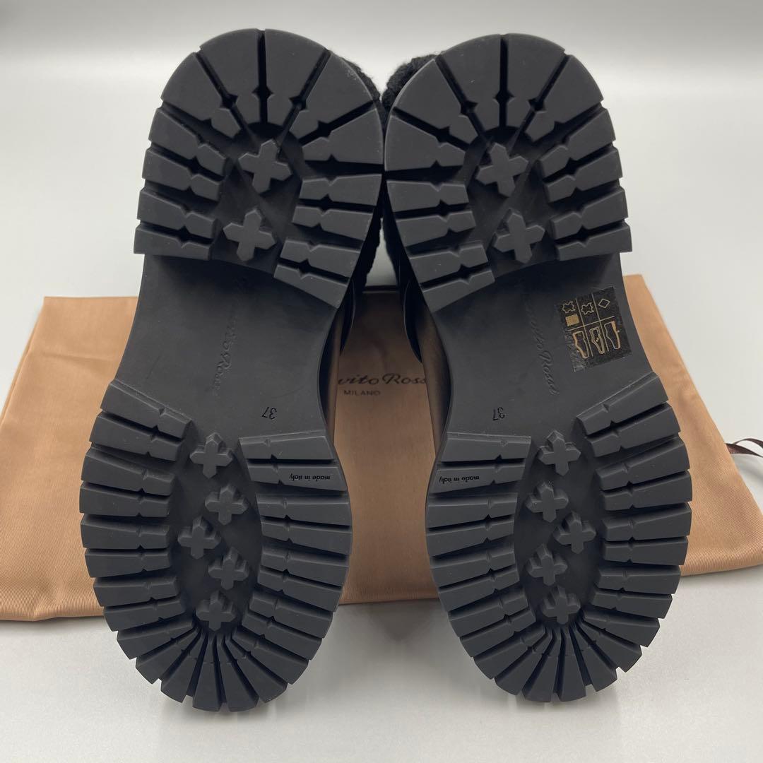 Gianvito Rossi Thurso ニット＆レザー ブーツ