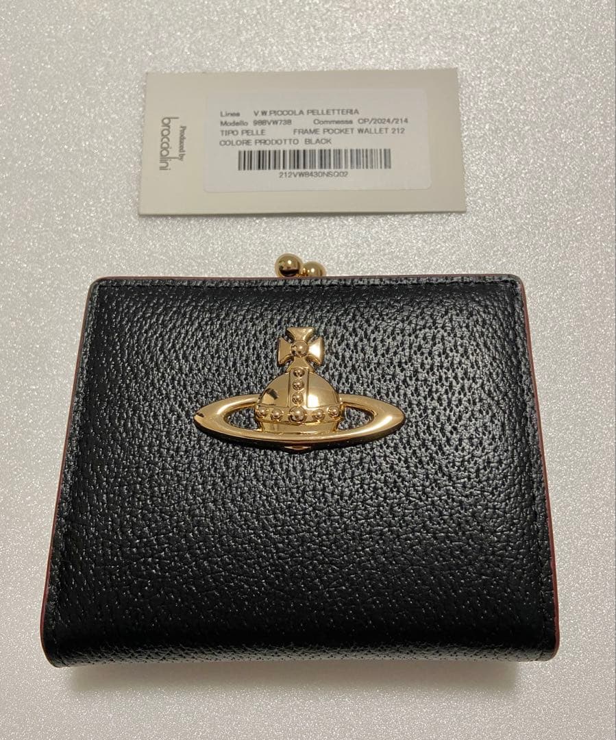 【新品未使用】Vivienne Westwood 二つ折り財布　ブラック　黒
