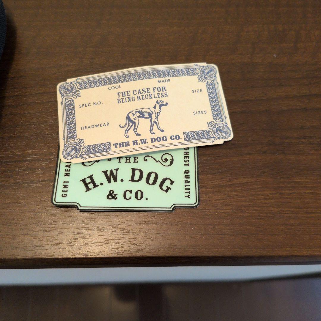 H.W. DOG & CO. ワークキャップ 黒　38