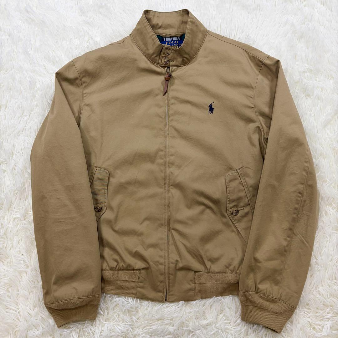 【美品】現行 ポロラルフローレン QR付 スイングトップ 裏地チェック M相当