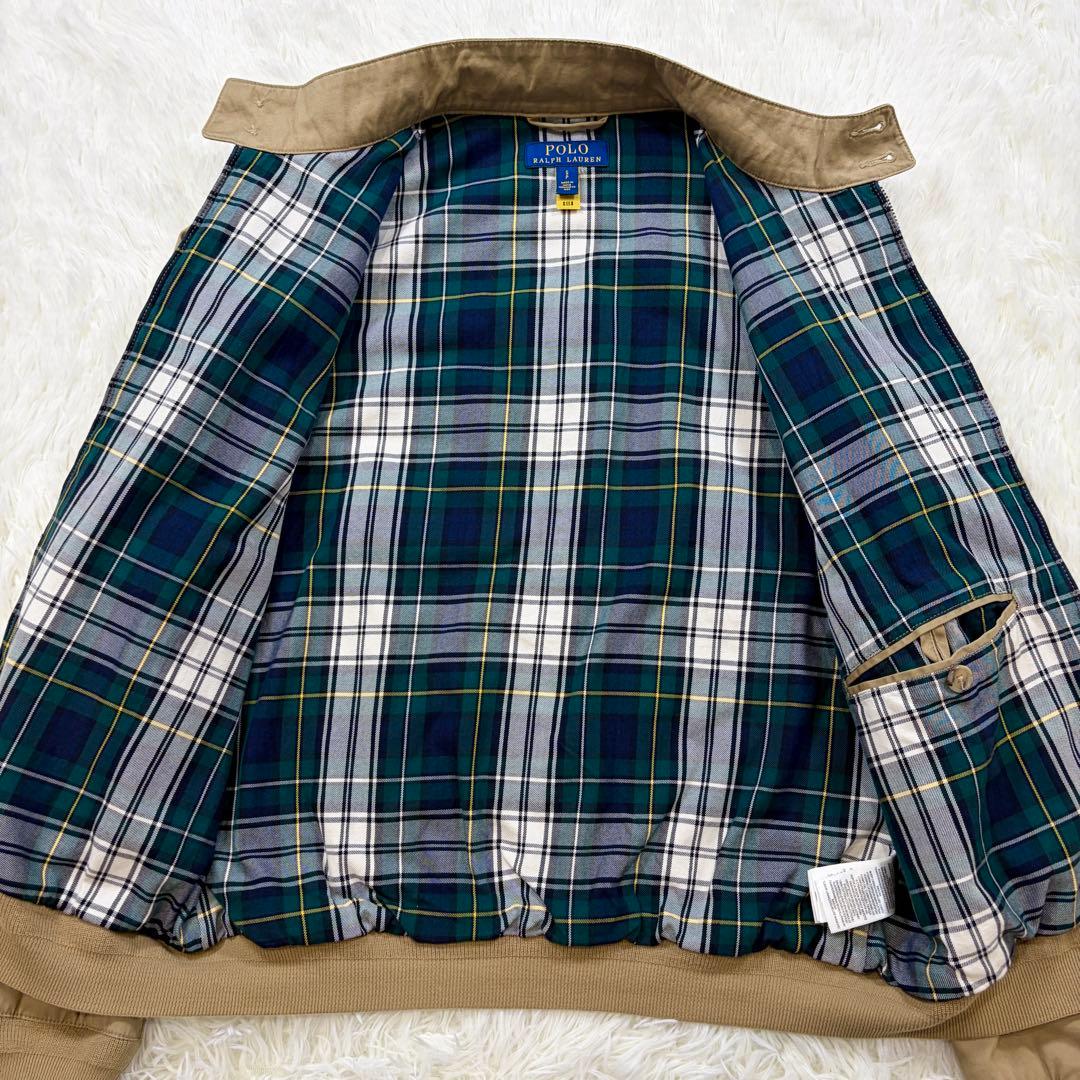 【美品】現行 ポロラルフローレン QR付 スイングトップ 裏地チェック M相当