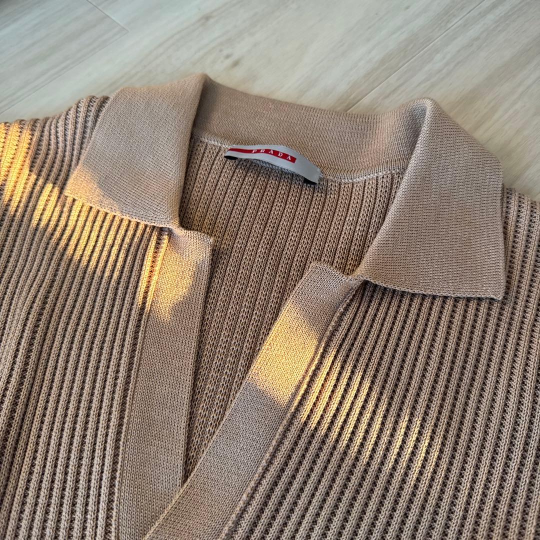 prada ポロシャツ ニット スキッパーリブニット アーカイブ