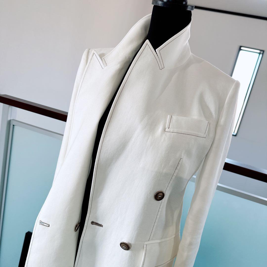 MAXMARA マックスマーラ リネン　テーラード　ジャケット