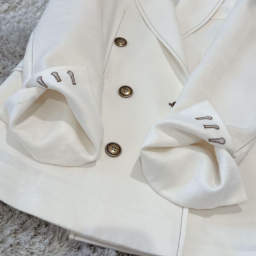 MAXMARA マックスマーラ リネン　テーラード　ジャケット