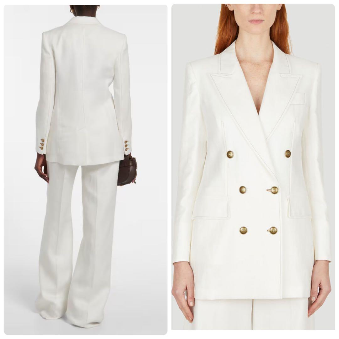 MAXMARA マックスマーラ リネン　テーラード　ジャケット