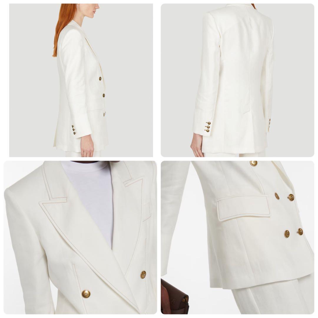 MAXMARA マックスマーラ リネン　テーラード　ジャケット