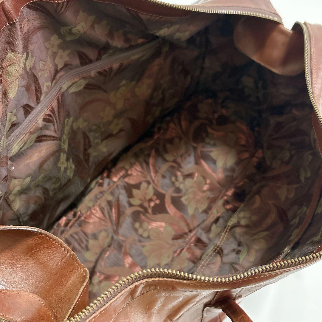 美品 IBIZA 2WAY パッチワーク レザー ボストンバッグ jm365