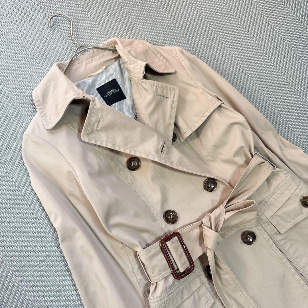 美品 MaxMara WEEKEND ショートトレンチコート ベルト ベージュ