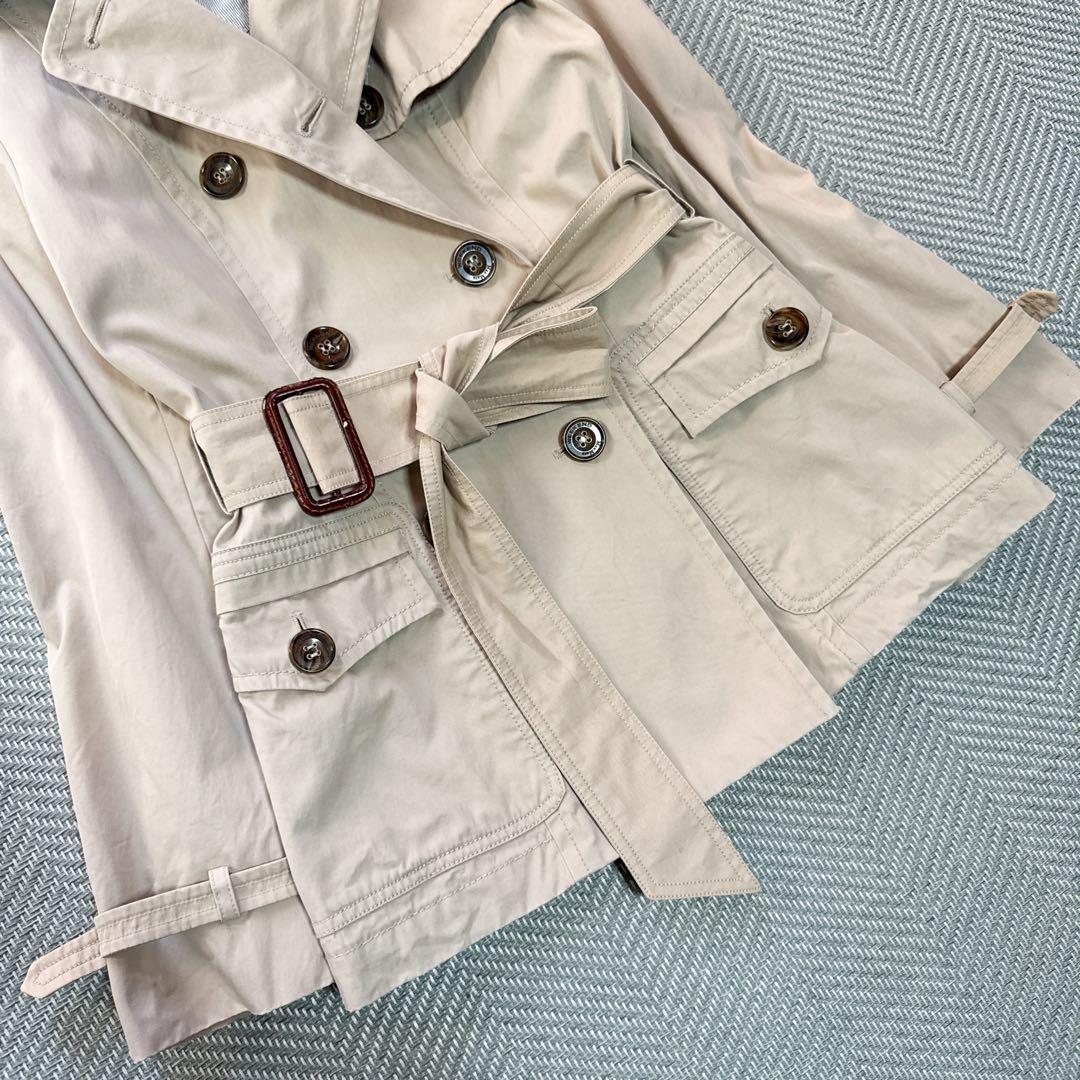美品 MaxMara WEEKEND ショートトレンチコート ベルト ベージュ