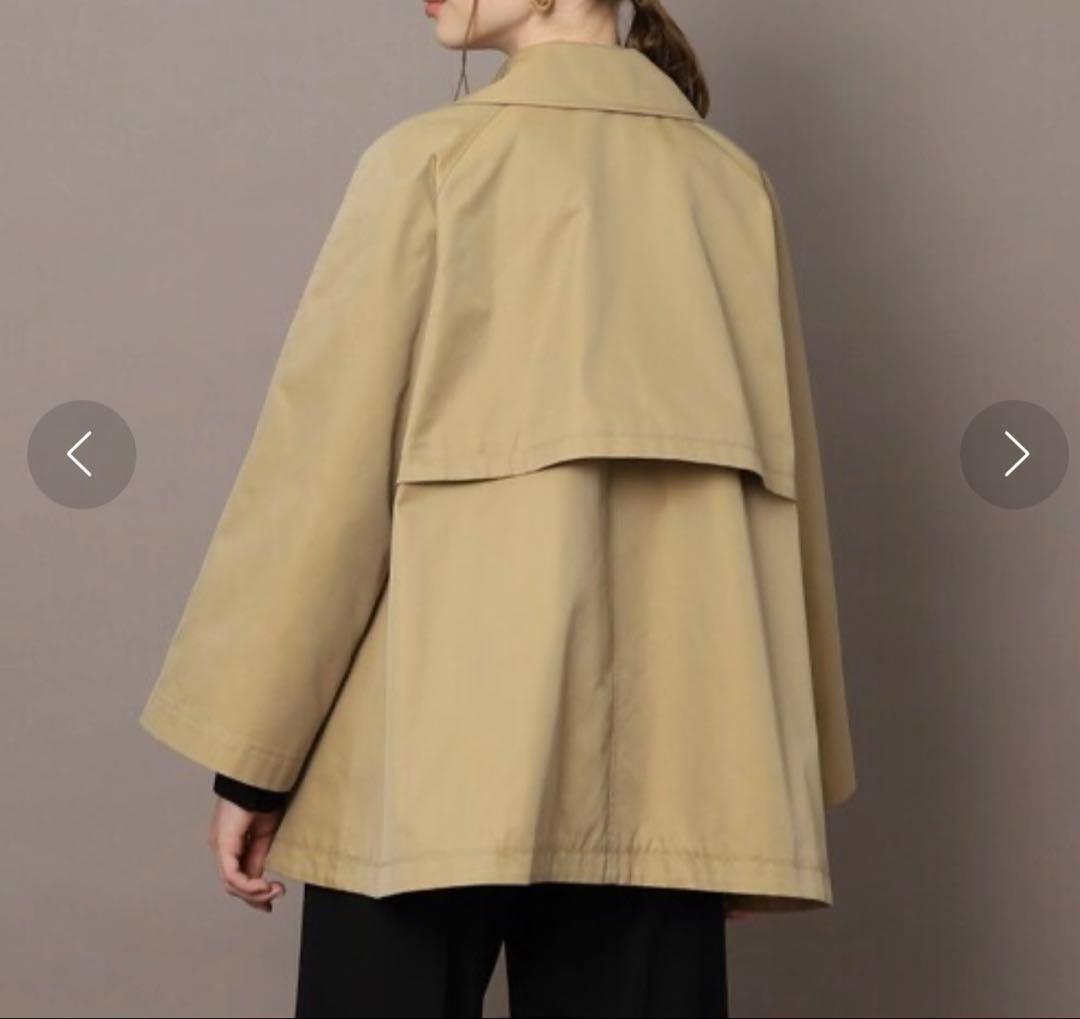 美品DRESSTERIOR Aラインショートトレンチジャケット ¥38,500